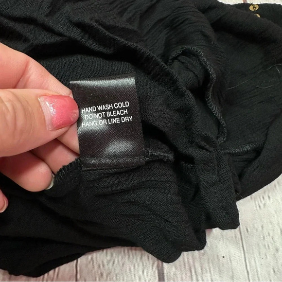 NWT libby story boutique beachwear mini dress coverup sz small corset tie sides - Picture 10 of 11